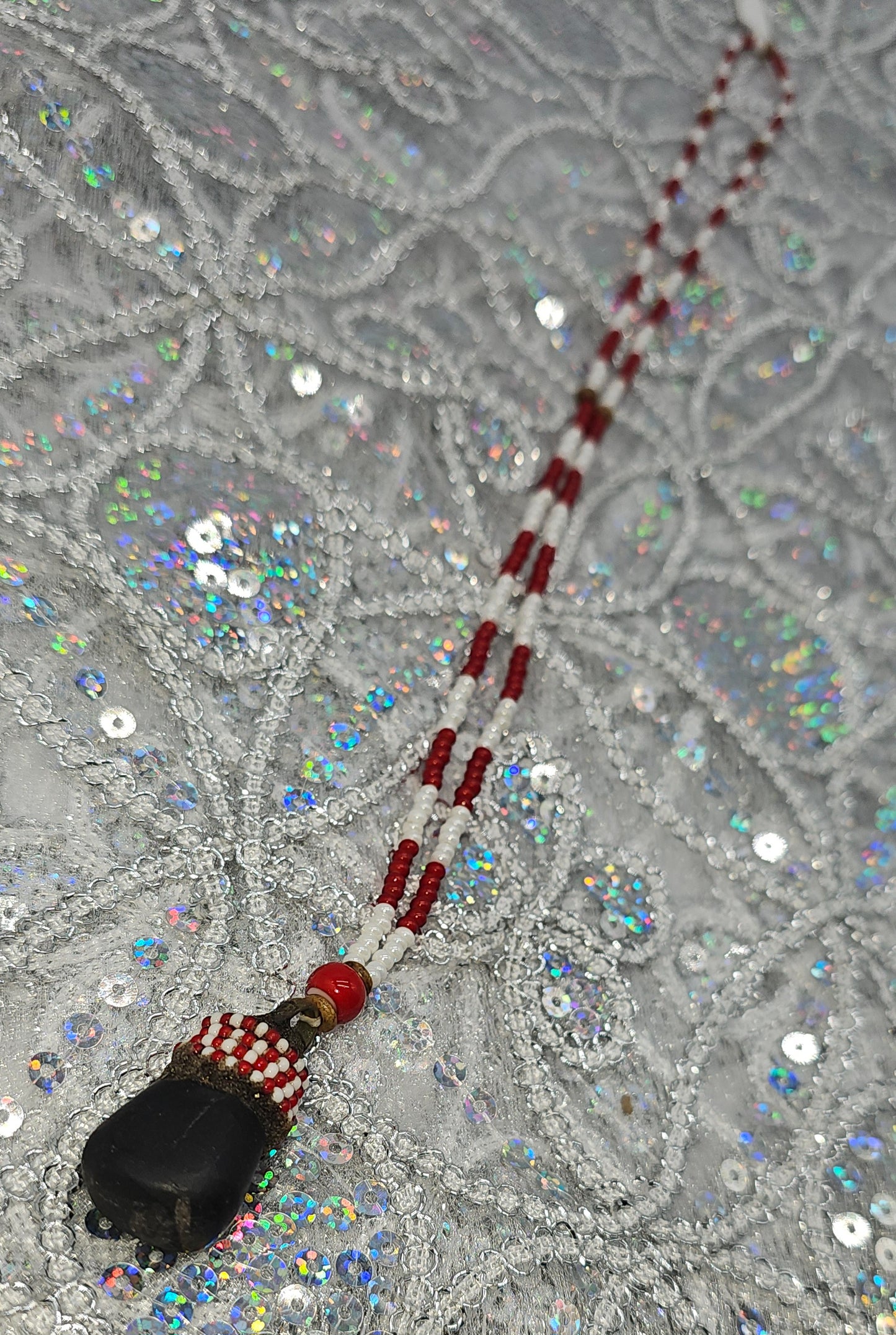 COLLAR DE CHANGO CON PIEDRA DE RAYO