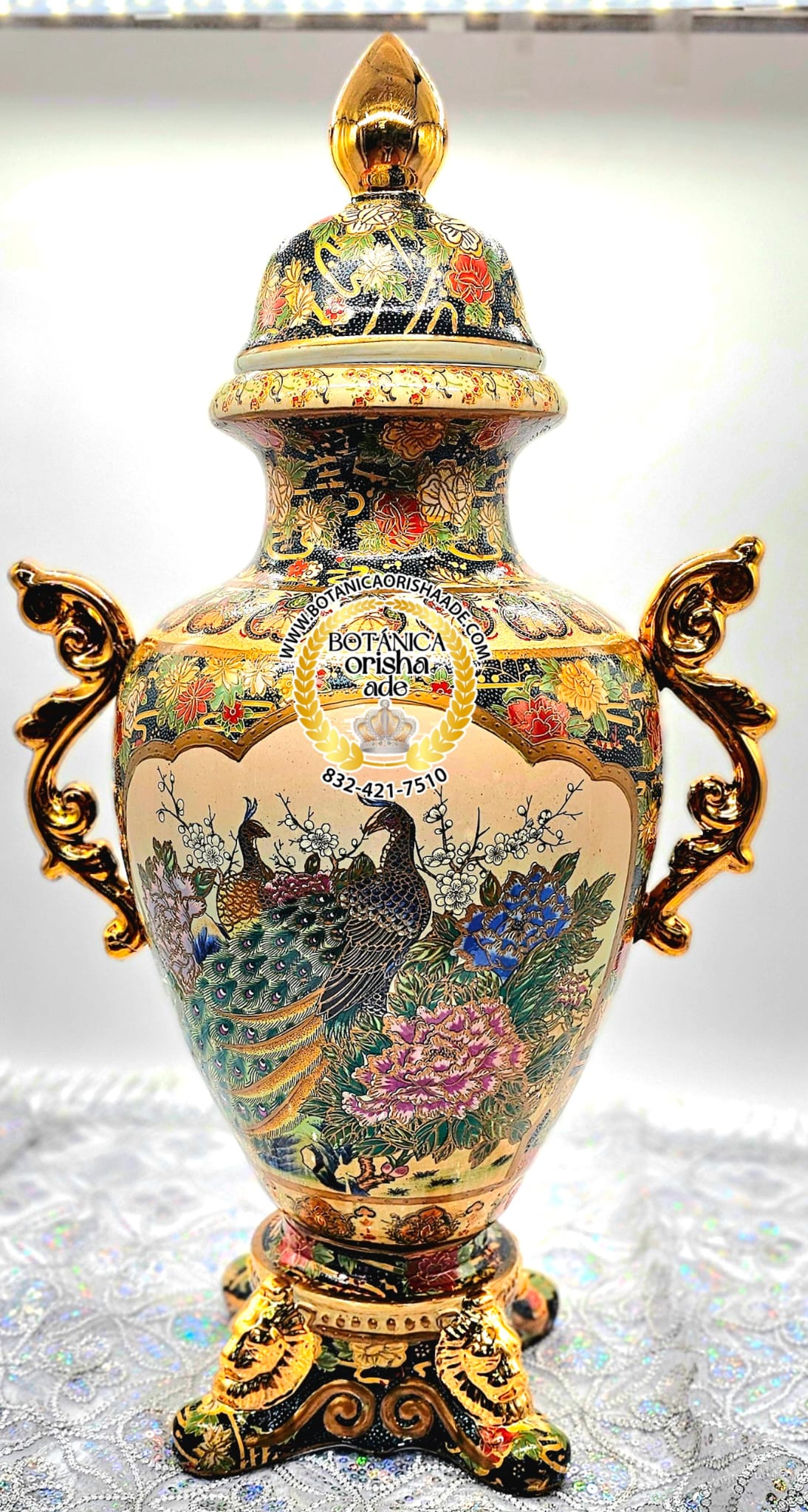 POTICHE DE PAVO REAL