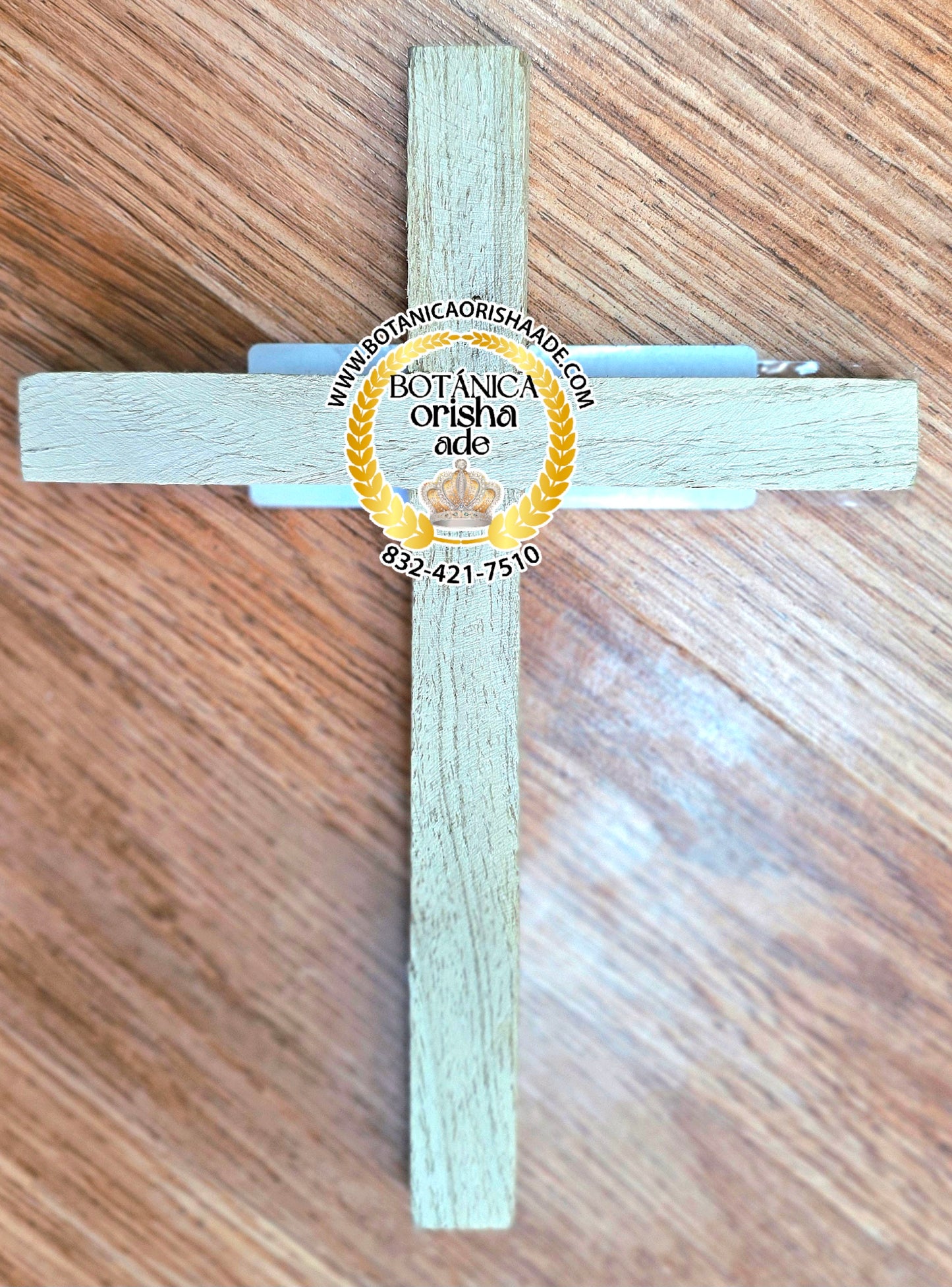 CRUCIFIJO DE MADERA BLANCA GRANDE