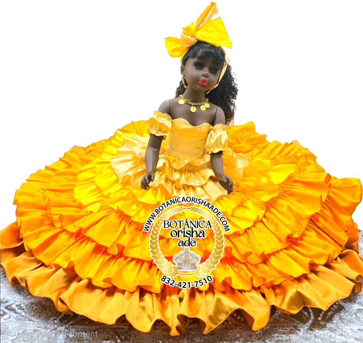 MUÑECA GRANDE VESTIDA DE AMARILLA 1
