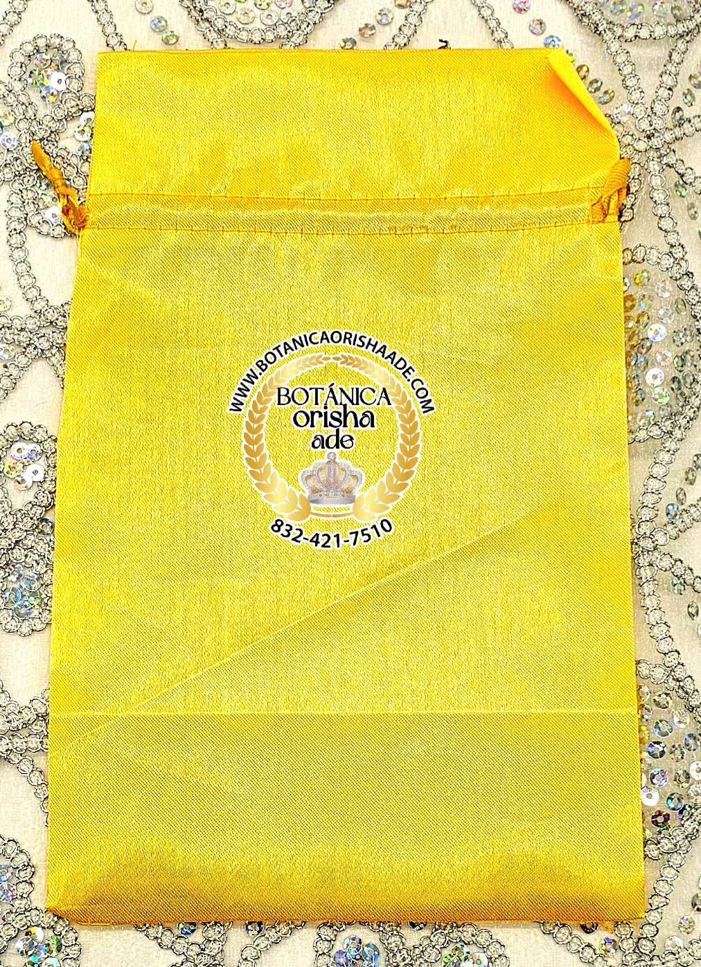 BOLSA PARA CARACOL DE SANTO AMARILLO DE OSHUN