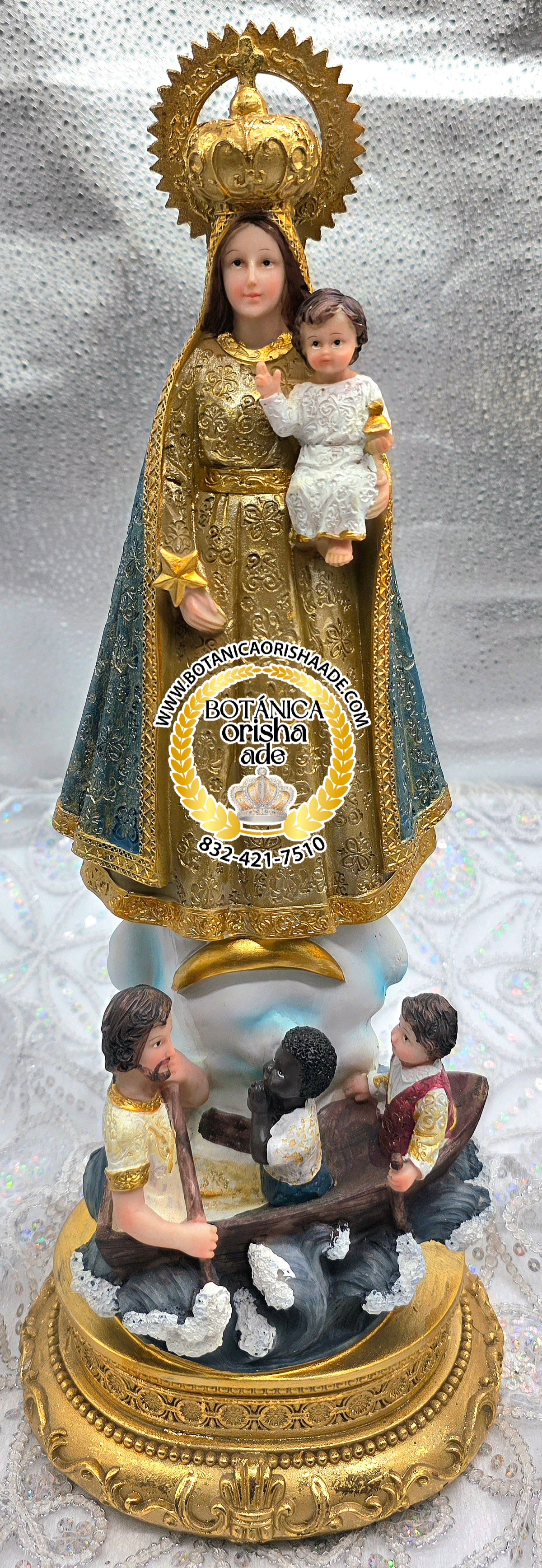 ESTATUA CARIDAD DEL COBRE 17"