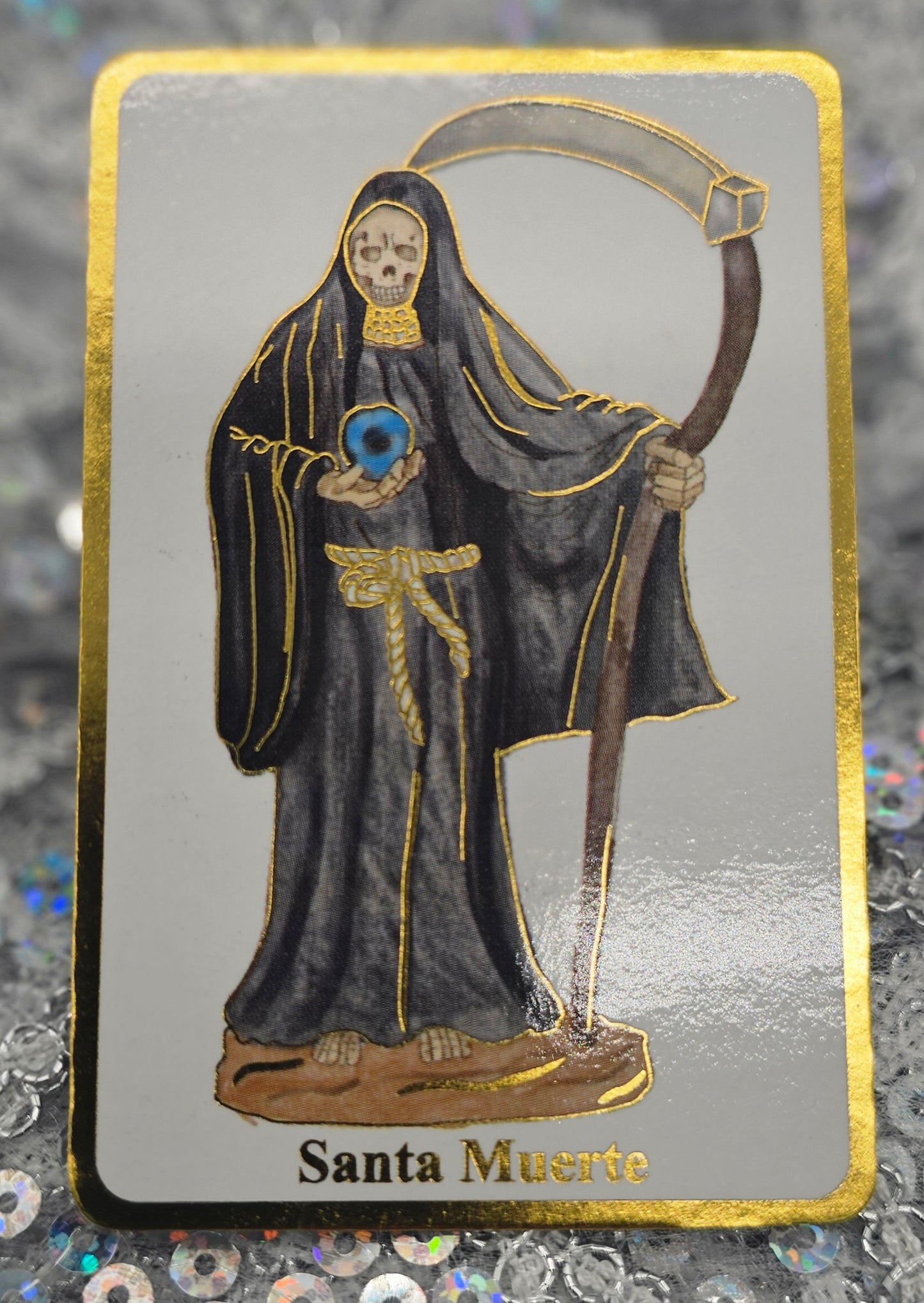POSTAL CON ORACIÓN DE SANTA MUERTE