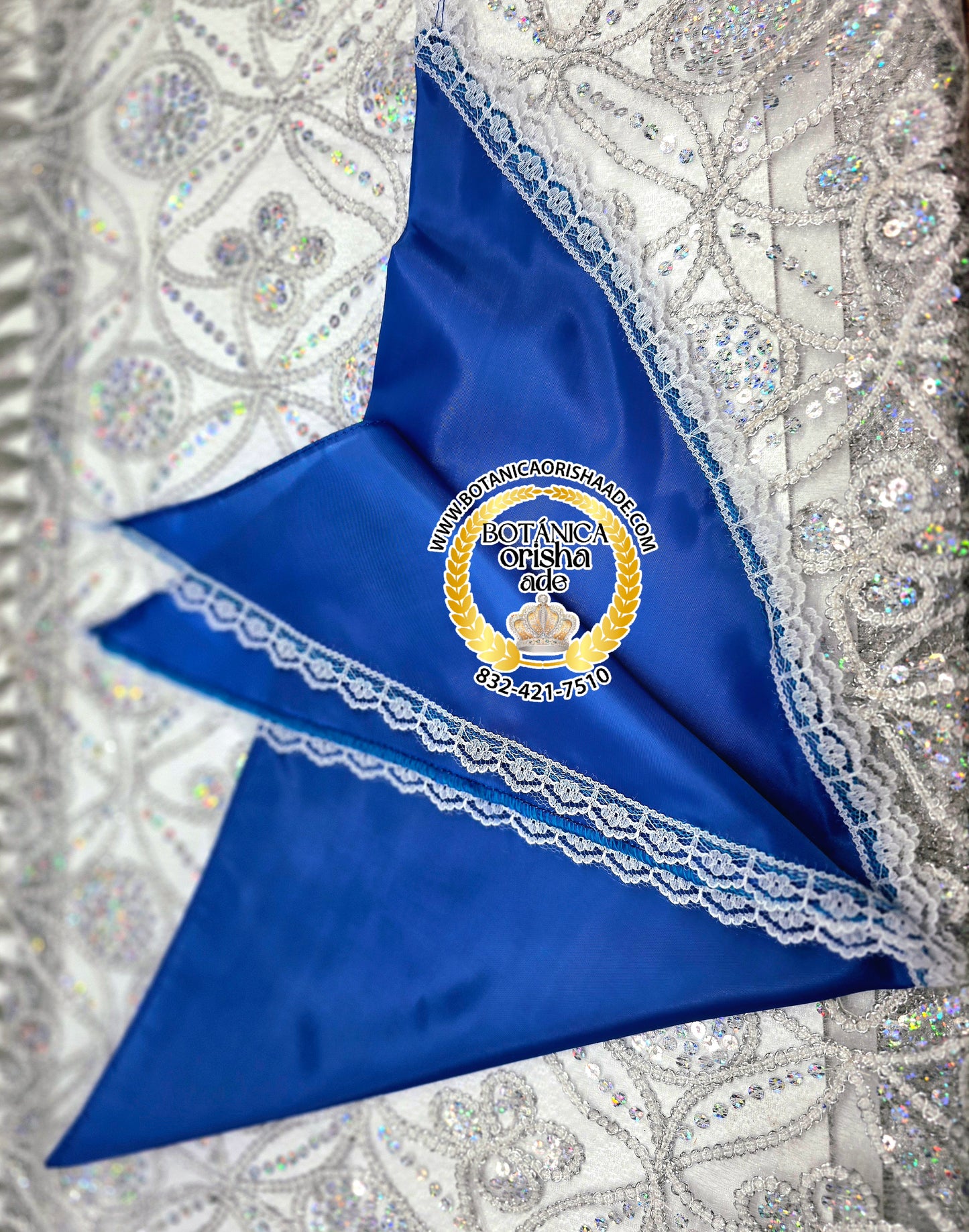 QUILLA DE SATIN AZUL