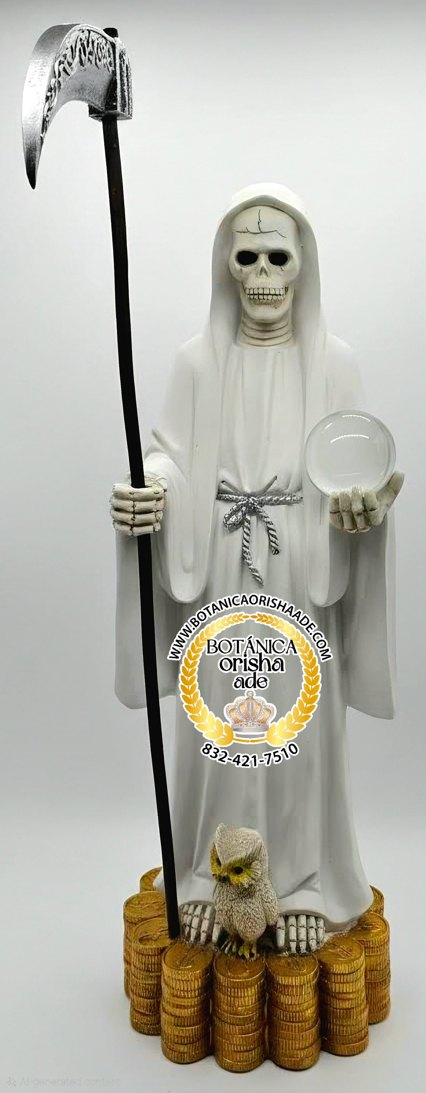 SANTA MUERTE DE DINERO BLANCA 30'