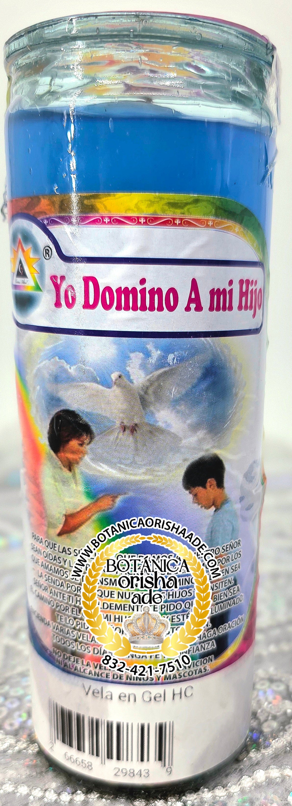 VELA PREPARADA DE GEL - YO DOMINO MI HIJO