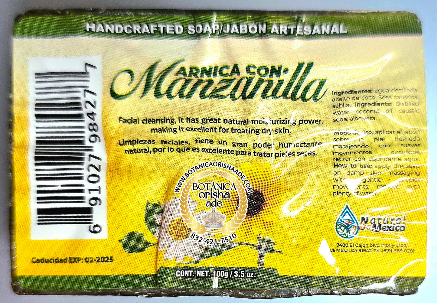 JABON MANZANILLA