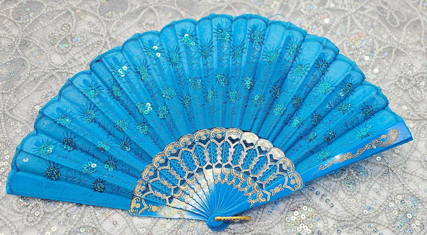 ABANICOS AZUL