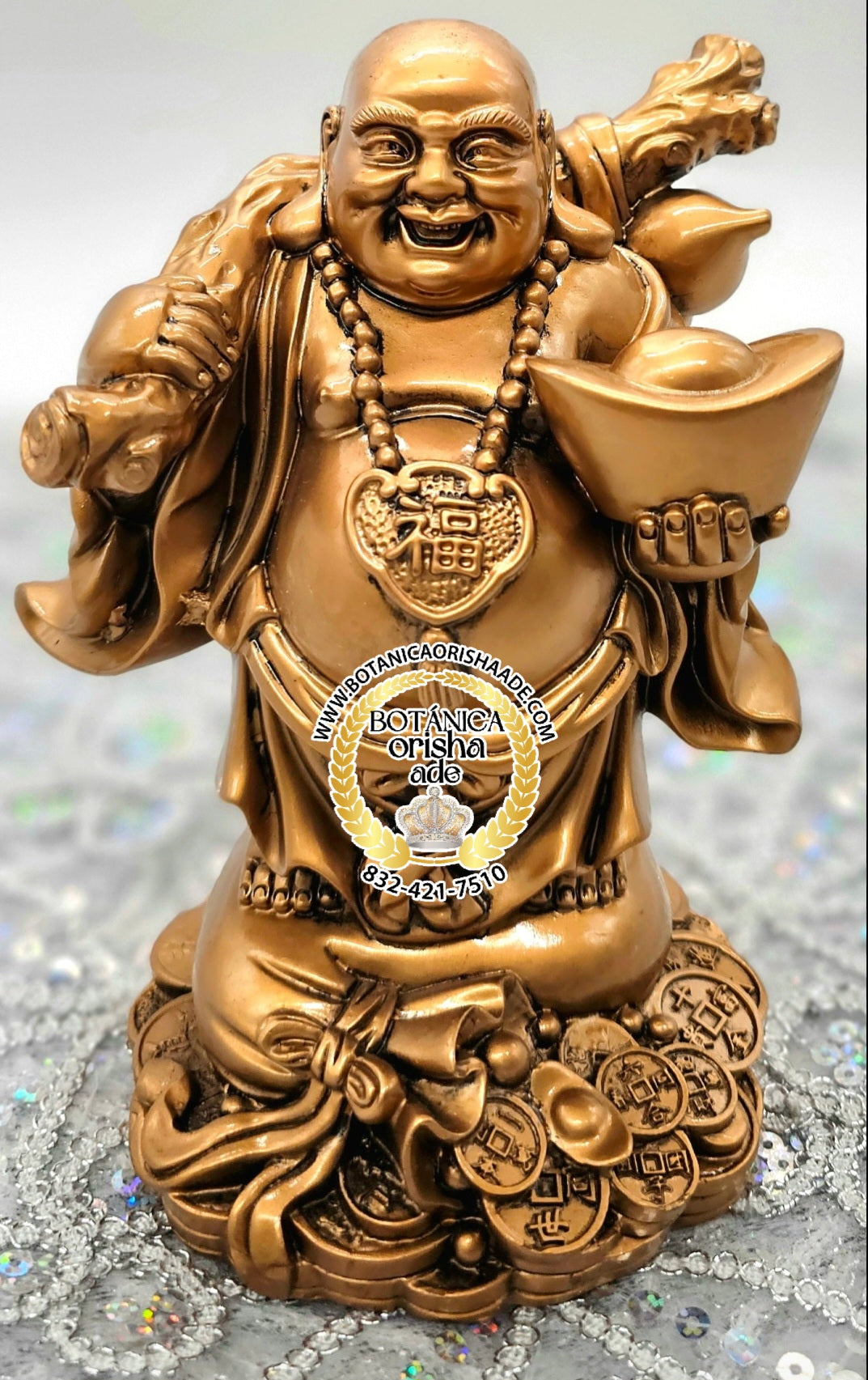 BUDDAH PARADO DE BRONZE