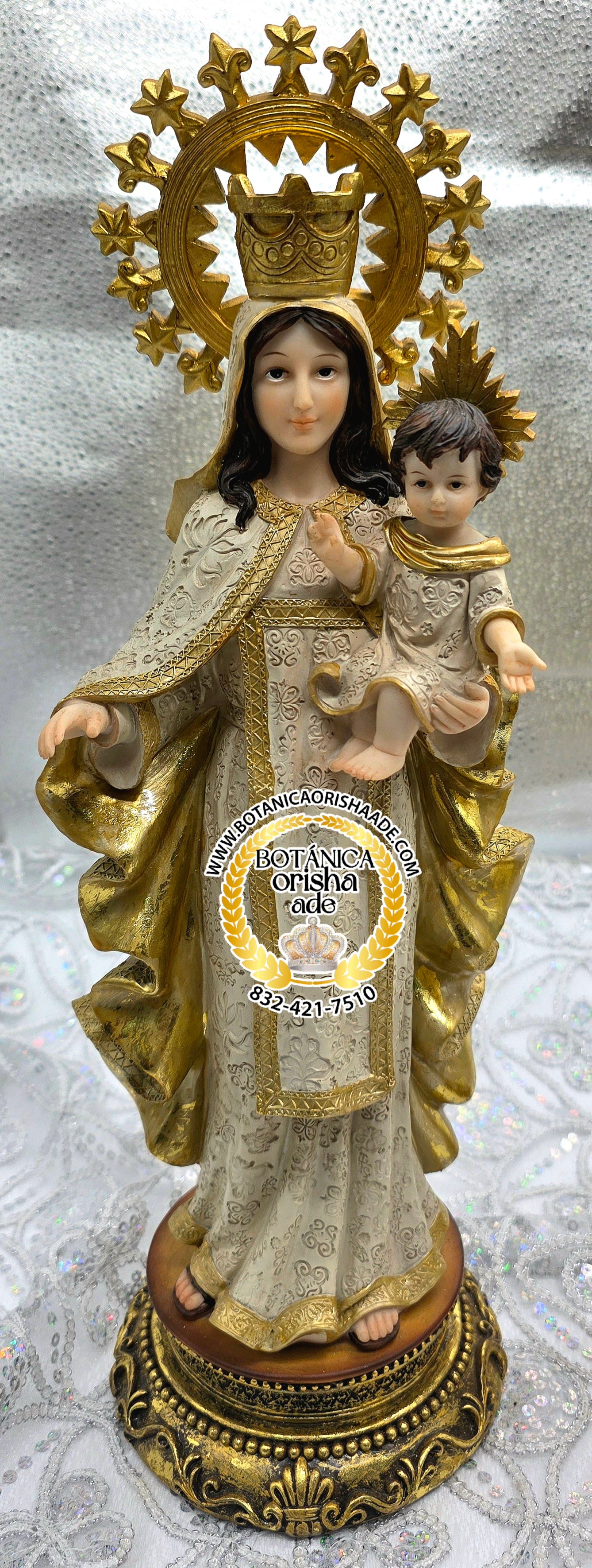 ESTATUA VIRGEN DE LAS MERCEDES 17"