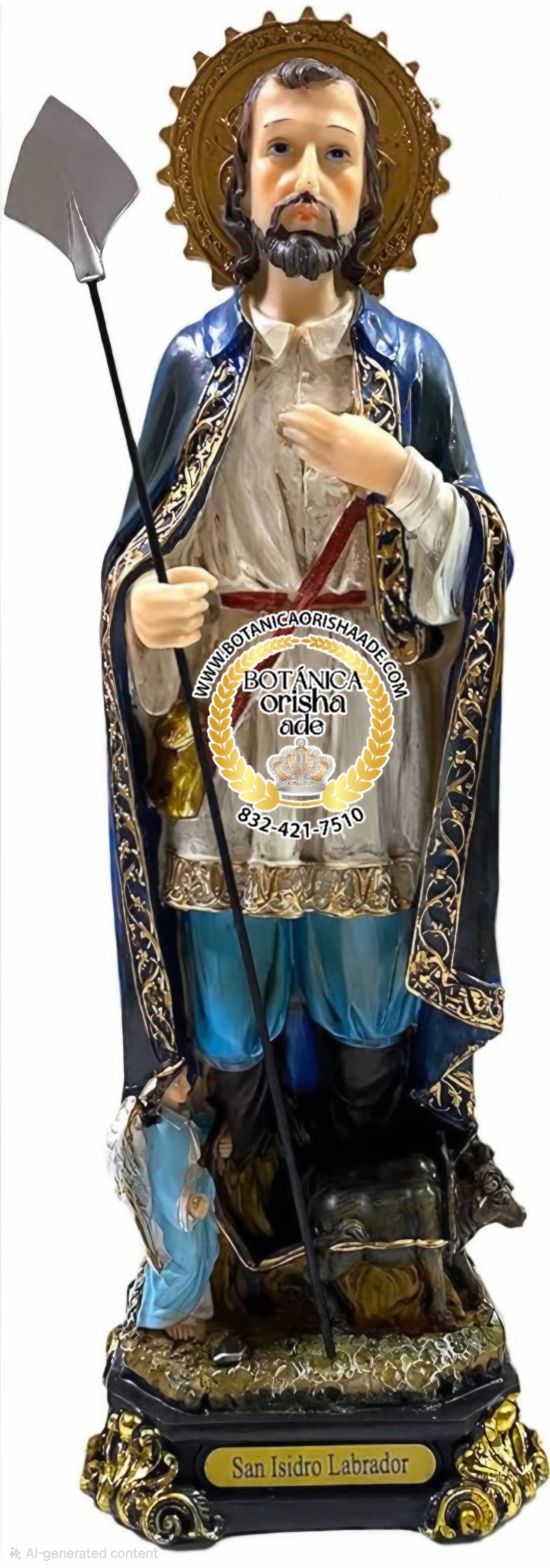 ESTATUA SAN ISIDRO LABRADOR 12"