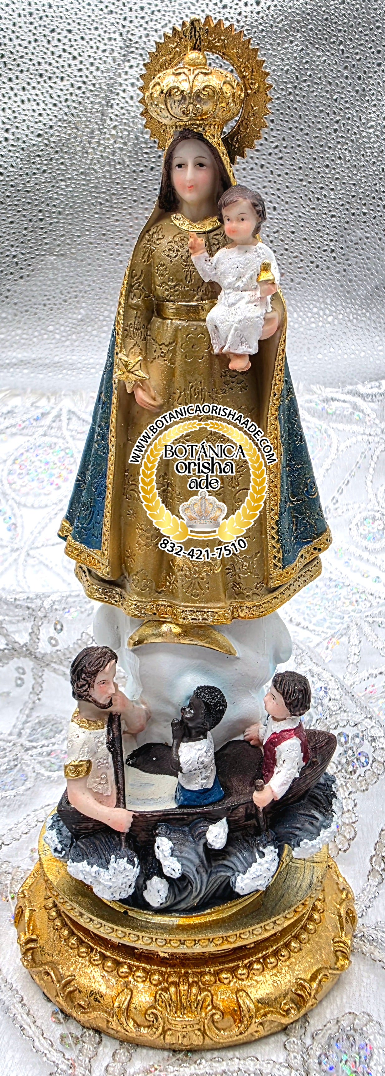 ESTATUA CARIDAD DEL COBRE 9"