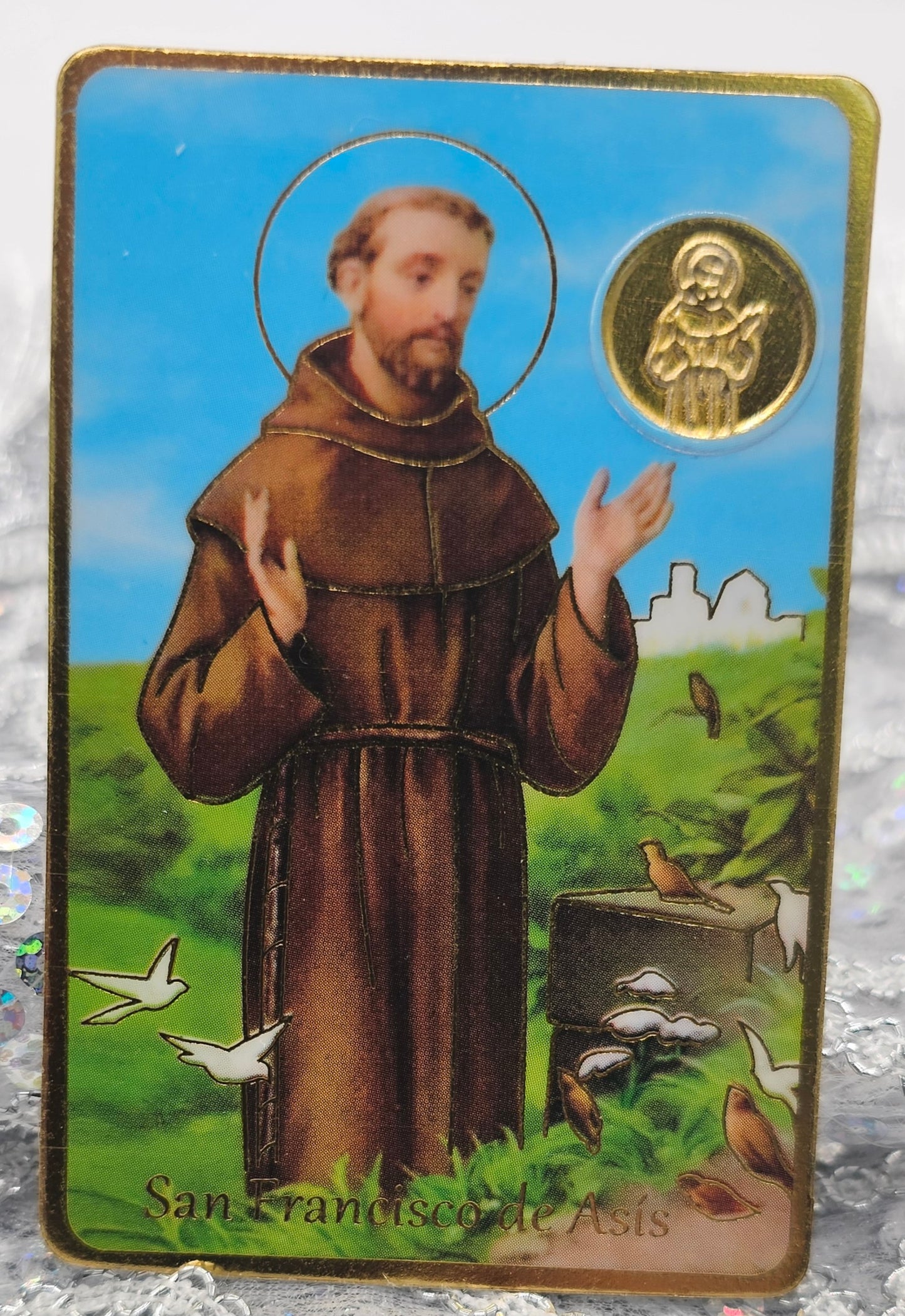 POSTAL CON ORACIÓN DE SAN FRANCISCO DE ASIS