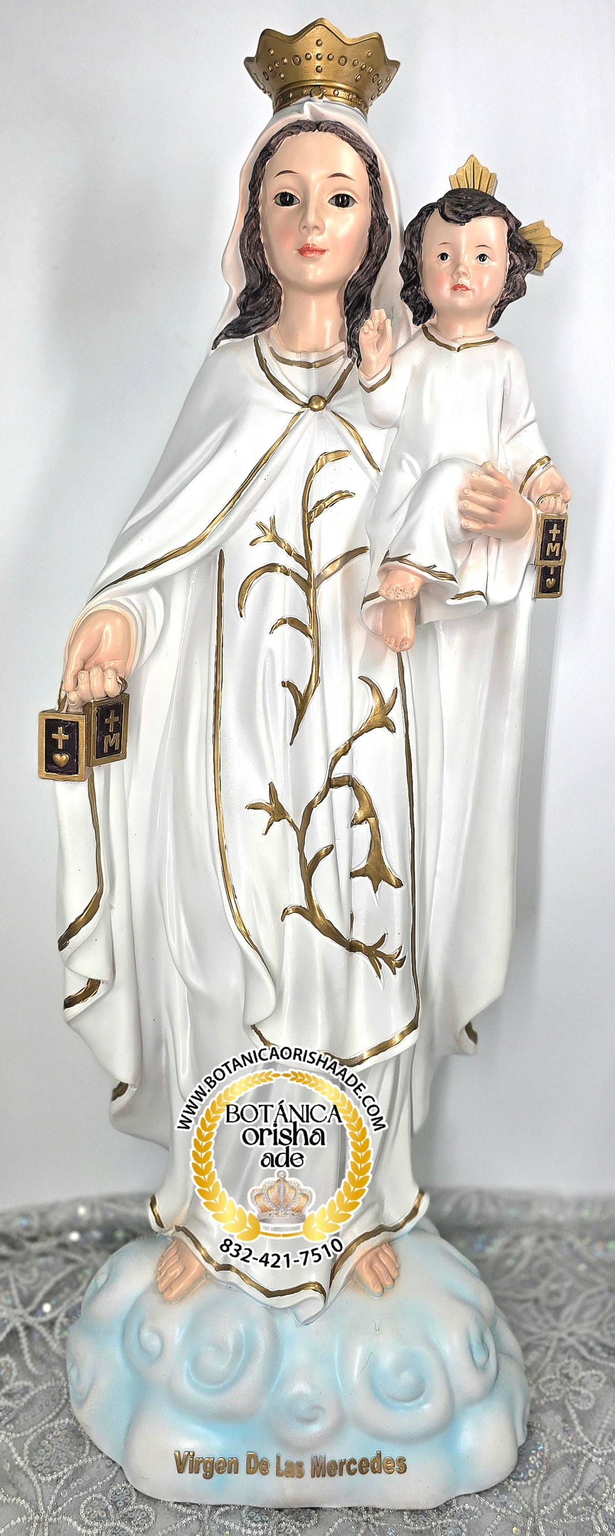 ESTATUA VIRGEN DE LA MERCEDES 36"