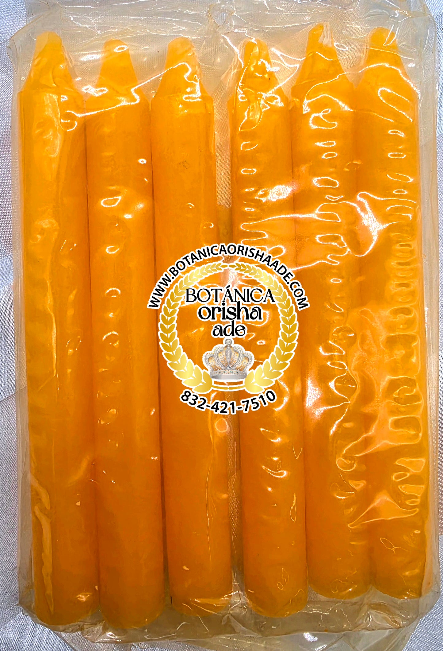 PAQUETE DE 6 VELA DE PALO AMARILLO