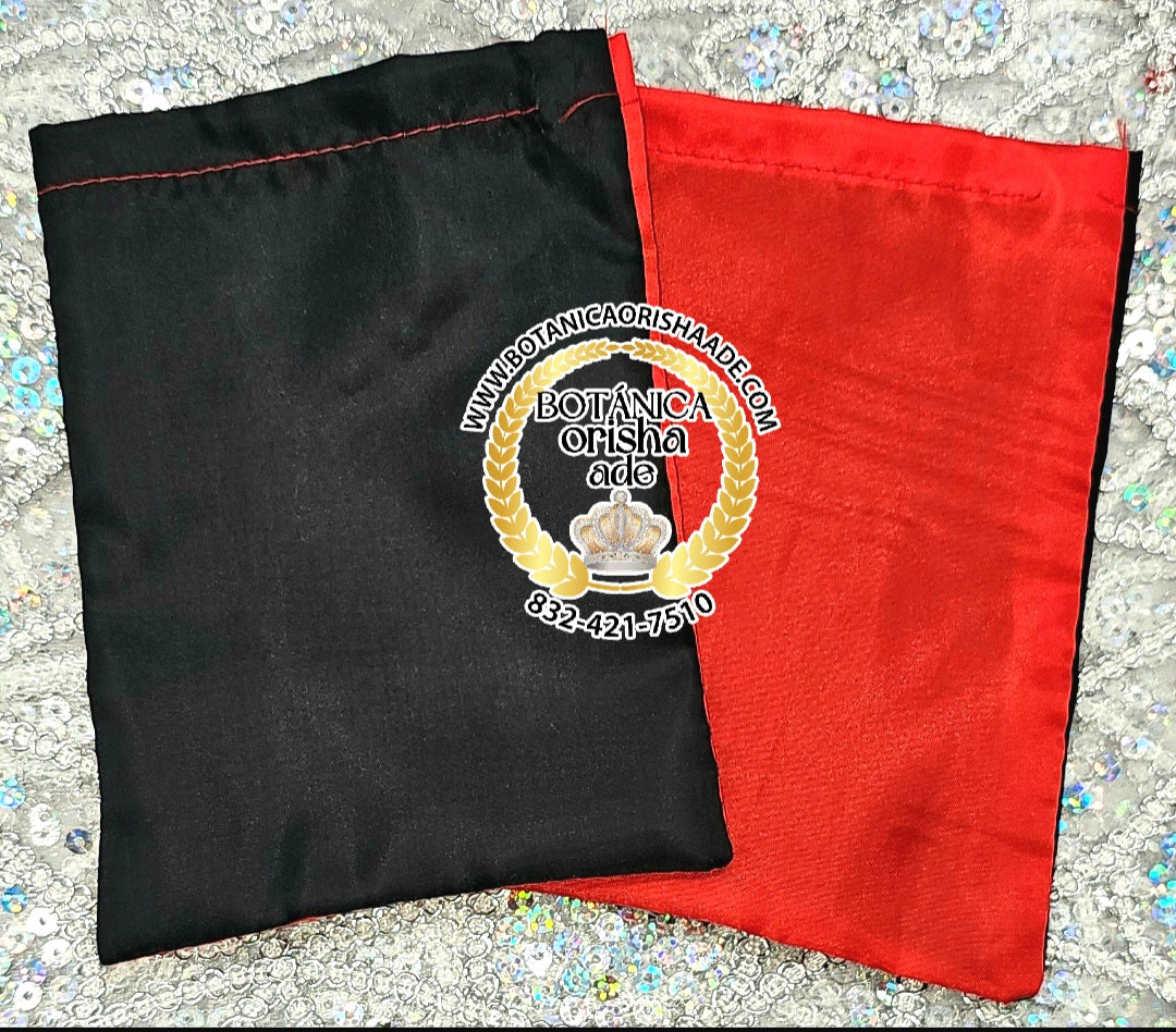 BOLSA DE CARACOL ROJA CON NEGRO