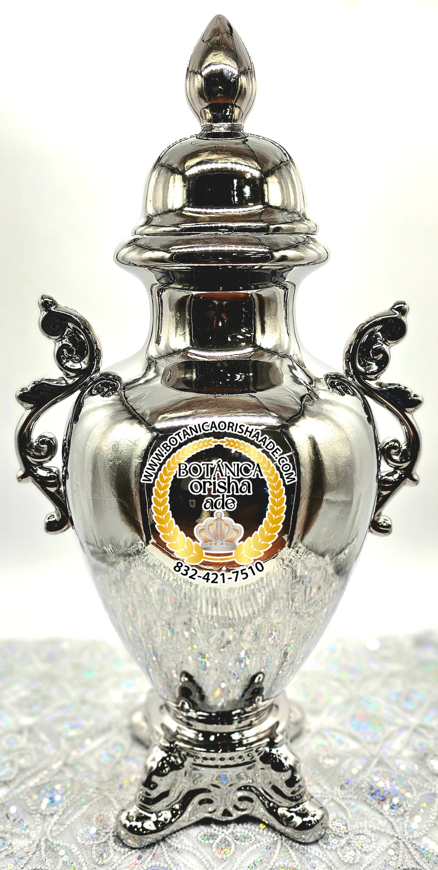 SOPERA DE OBATALA COLOR PLATA 28”