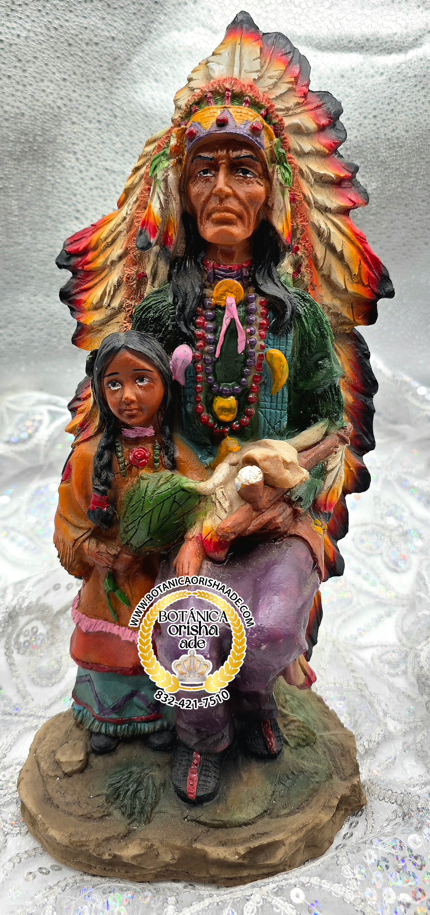 ESTATUA DE INDIO 12"