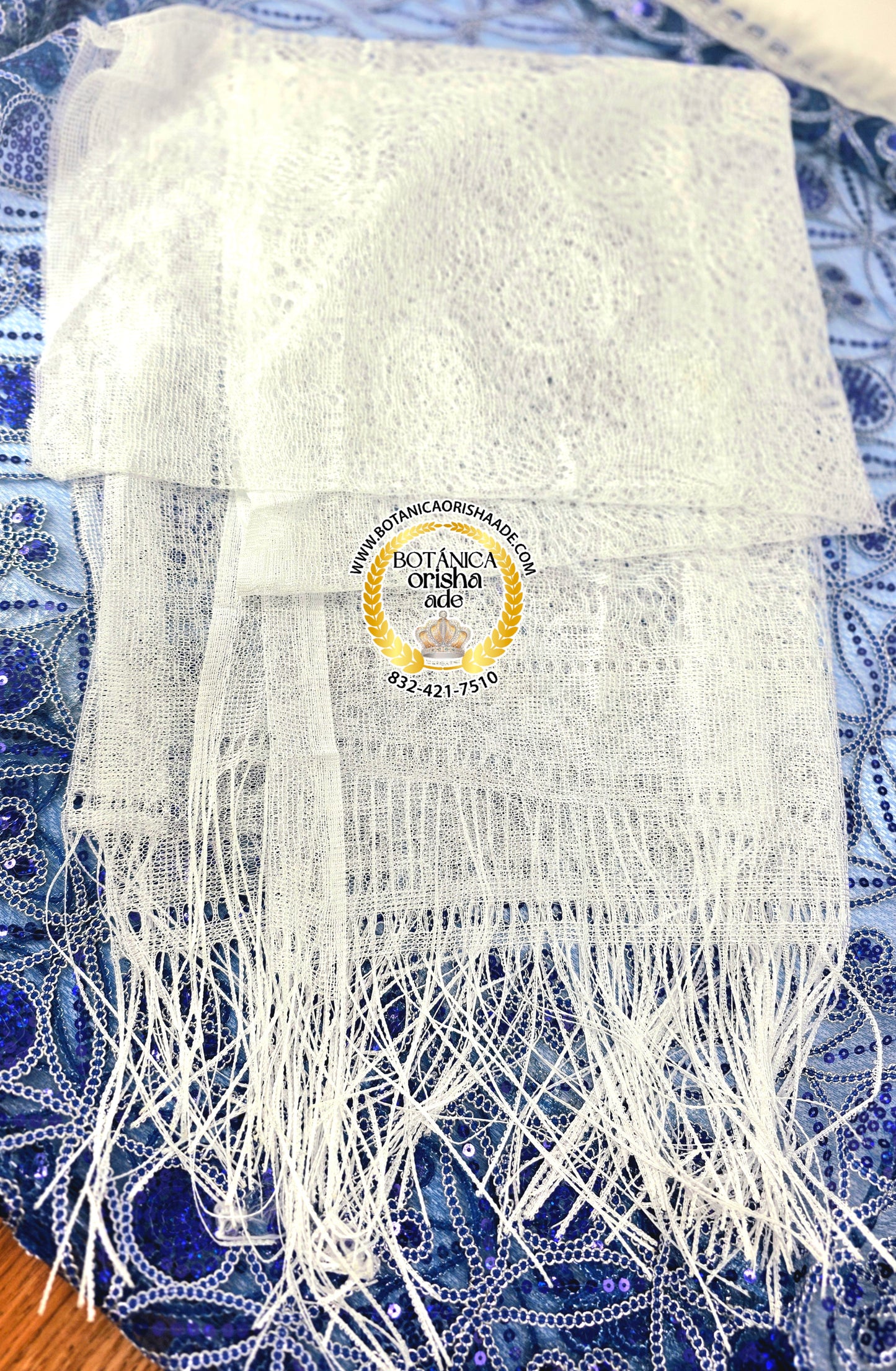 SHAWL DE IYAWO BLANCO