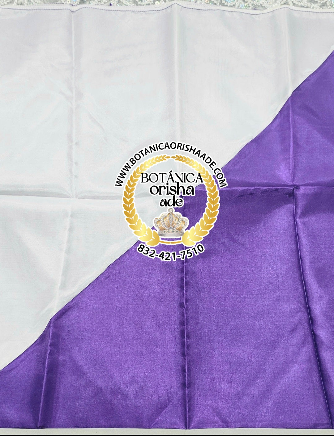 PAÑO MORADO Y BLANCO