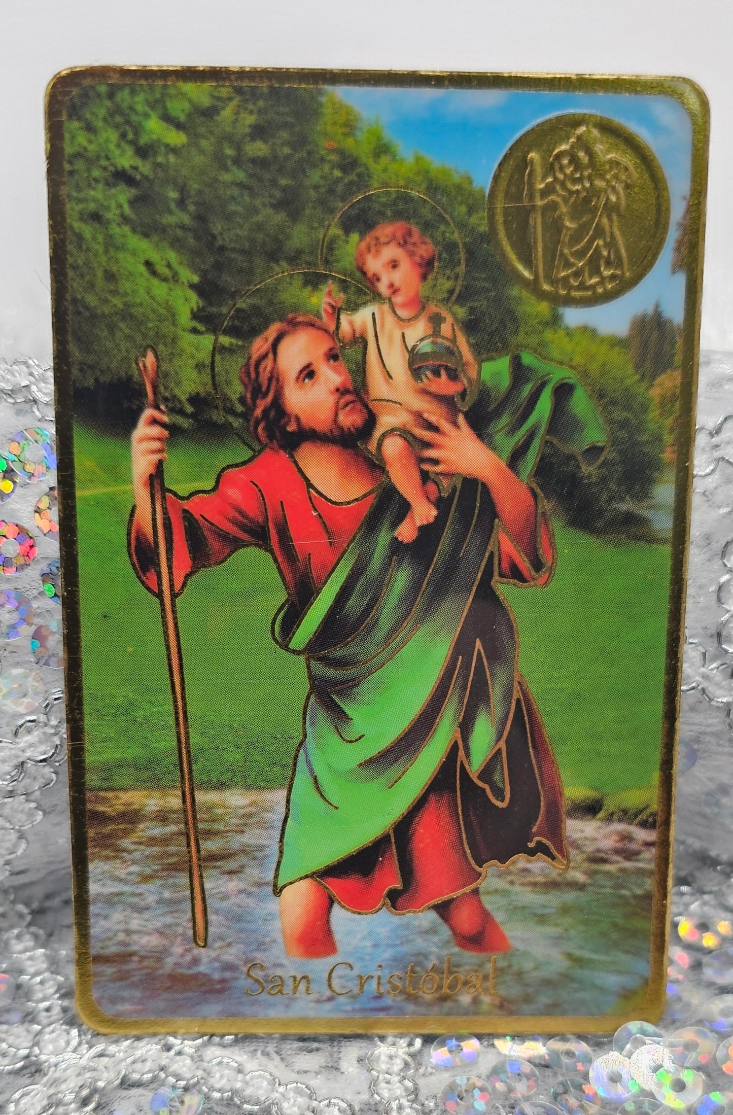 POSTAL CON ORACIÓN DE SAN CRISTOBAL