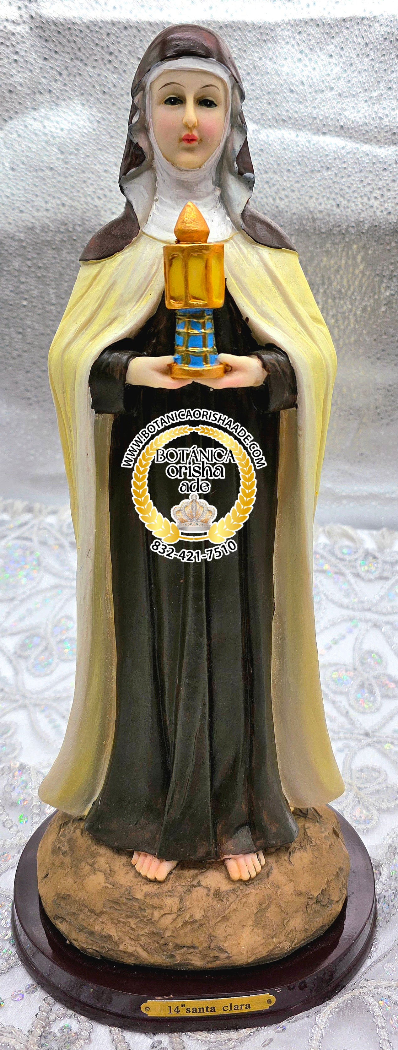 ESTATUA SANTA CLARA 14"