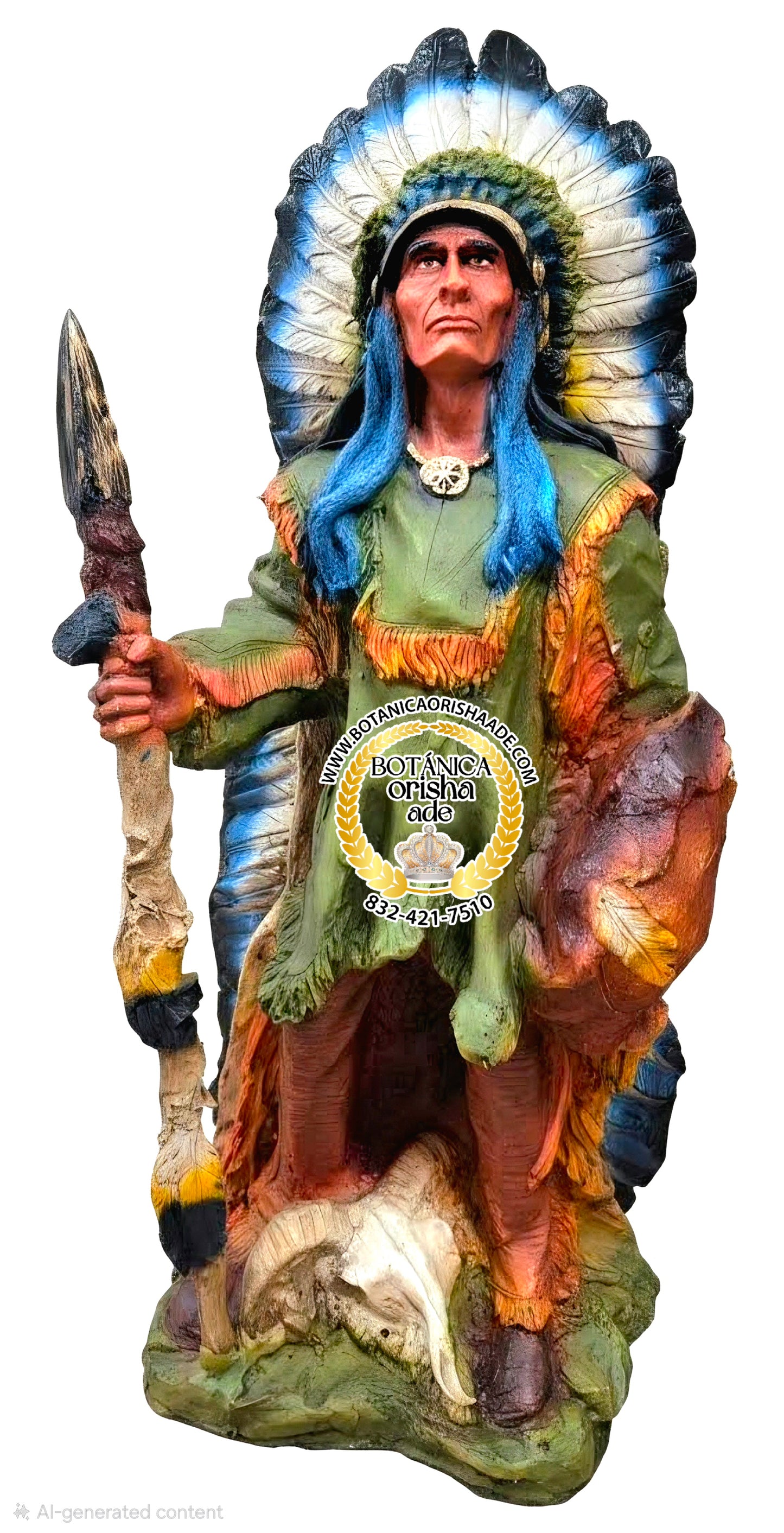ESTATUA DE INDIO 32"
