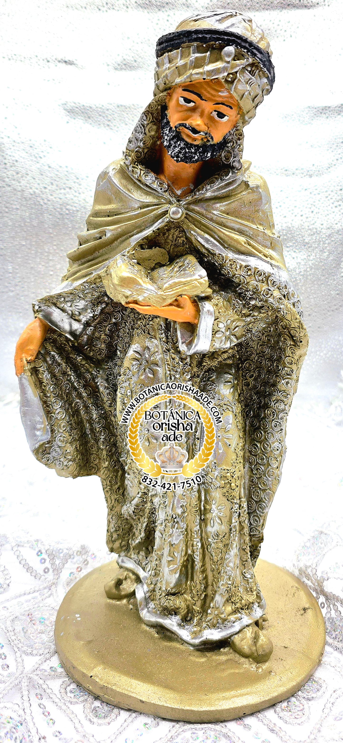 ESTATUA DE ARABE DORADO 14"