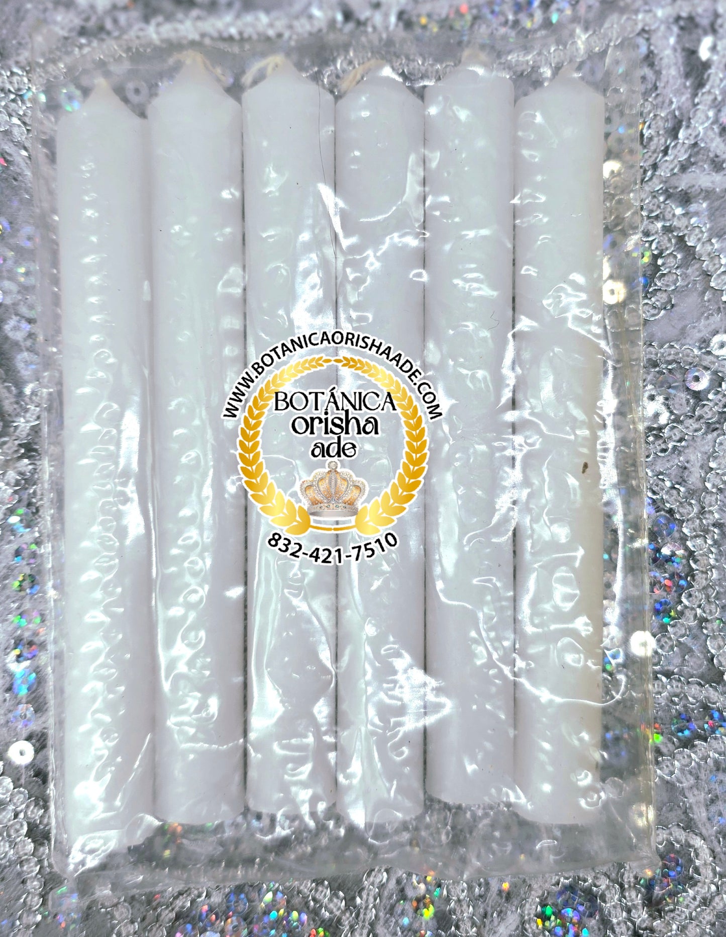 PAQUETE DE 6 VELA DE PALO BLANCA