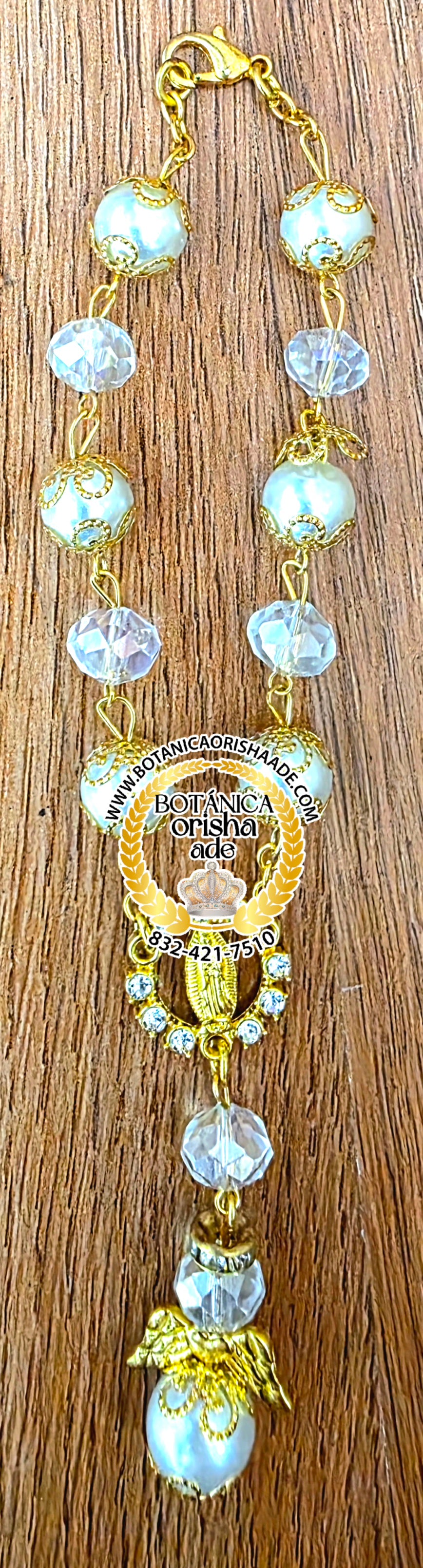 ROSARIO DE BAUTIZO BLANCO