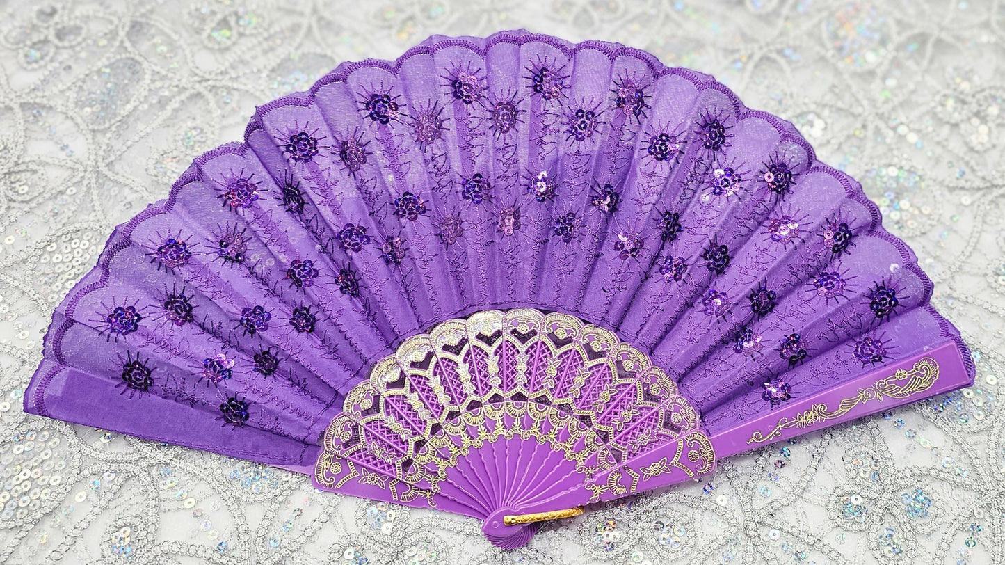 ABANICOS MORADO