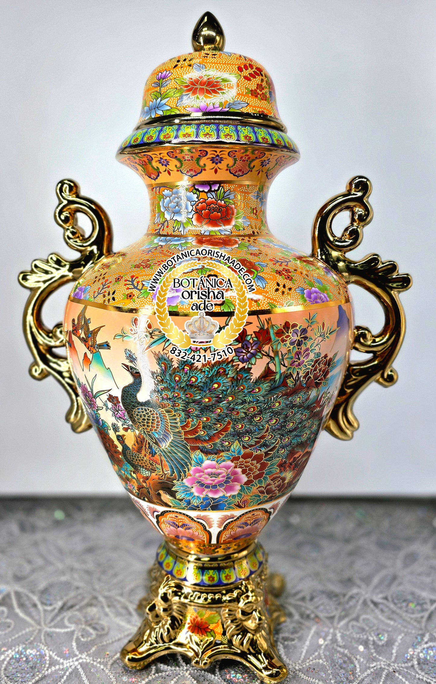 POTICHE DE PAVO REAL