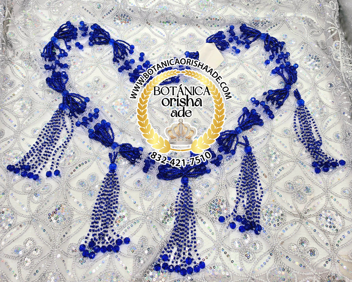 COLLAR DE MAZO DE YEMAYA DE CRYSTAL