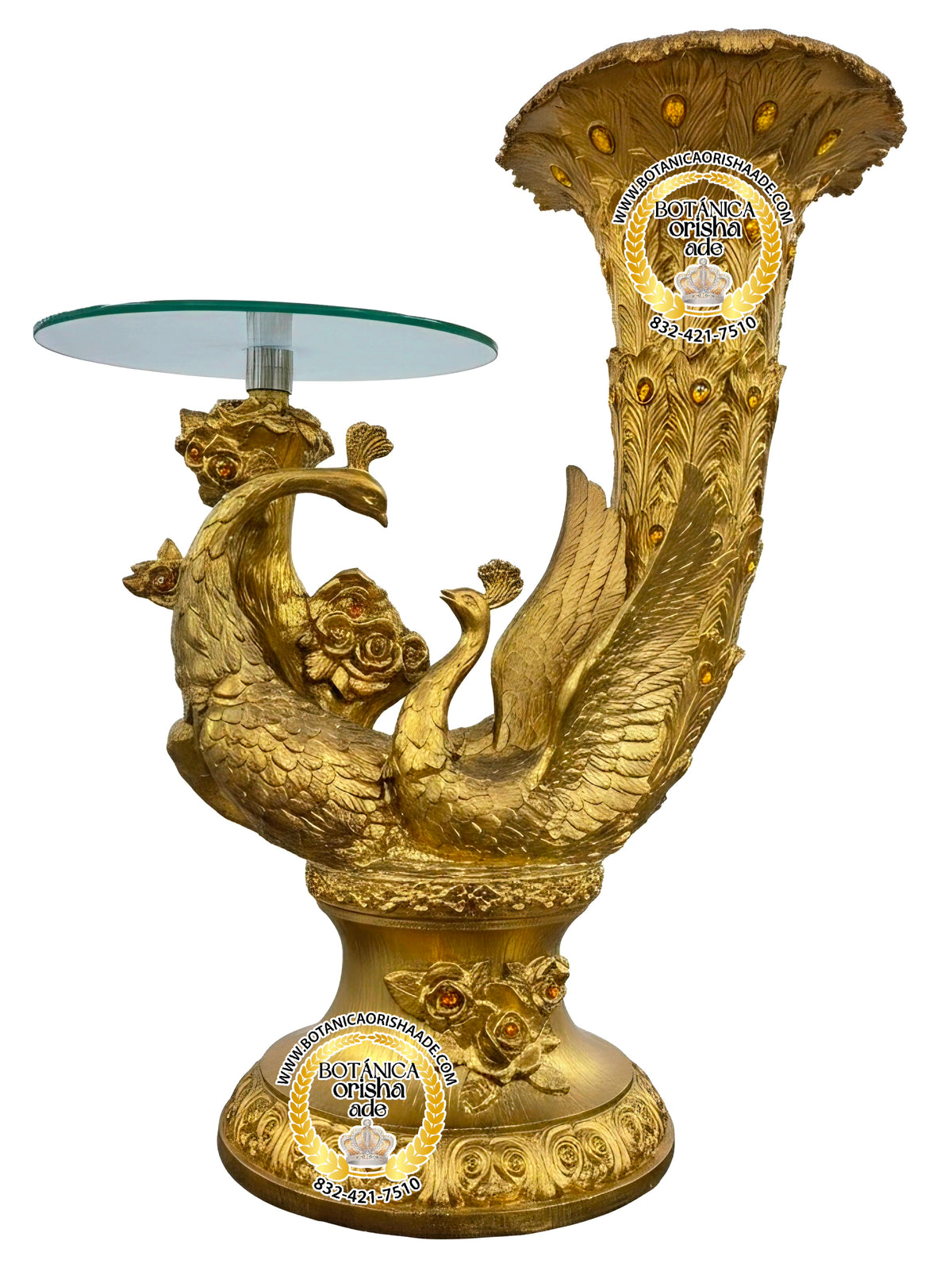 PEDESTAL DOBLE DE PAVO REAL 2