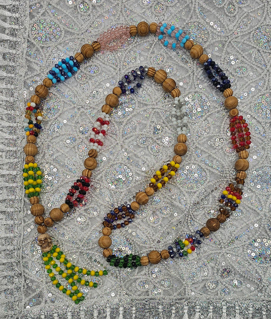 COLLAR DE OGBE YONO CUENTA DE CRISTAL