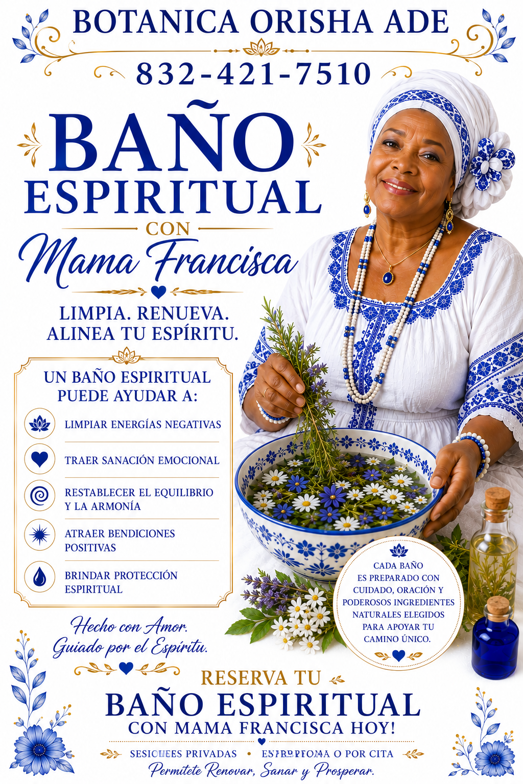BAÑO ESPIRITUAL DE MAMA FRANCISCA