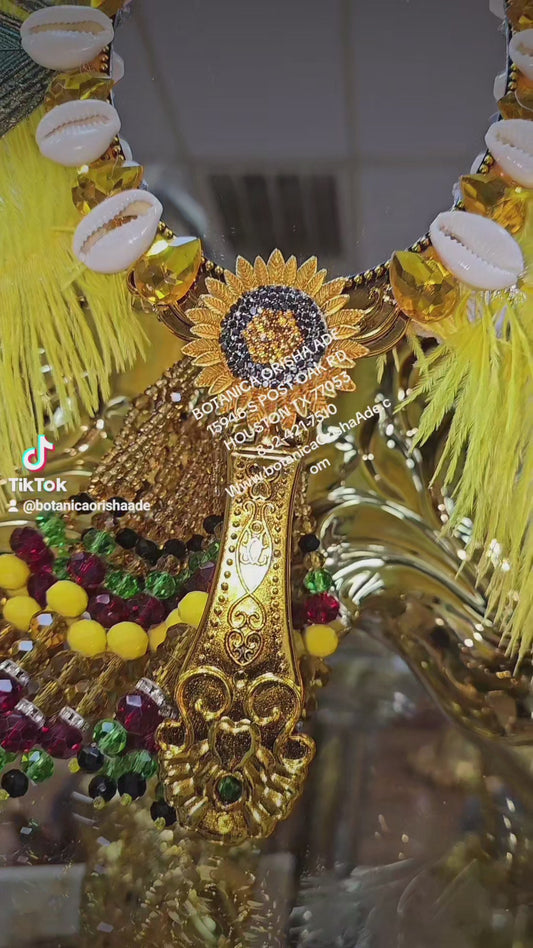 ESPEJO DECORADO DE OSHUN