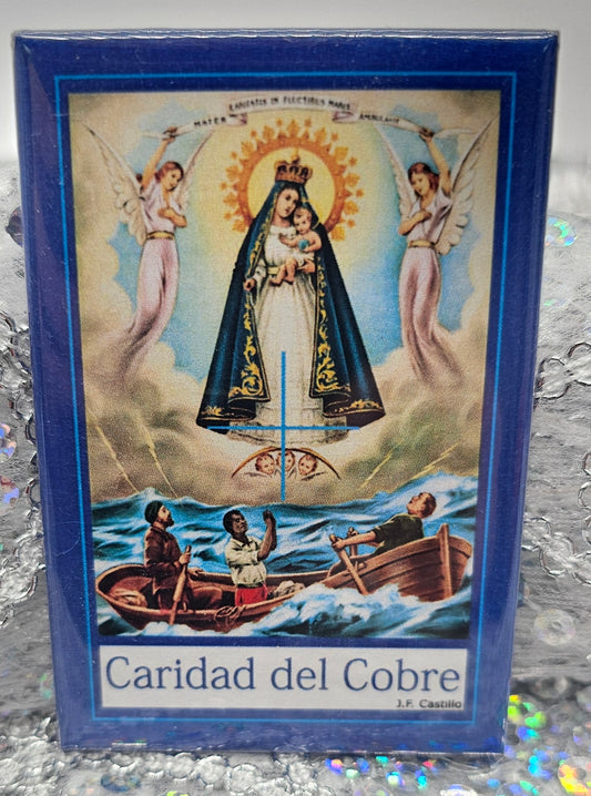 MAGNETO DE VIRGEN DE LA CARIDAD DEL COBRE