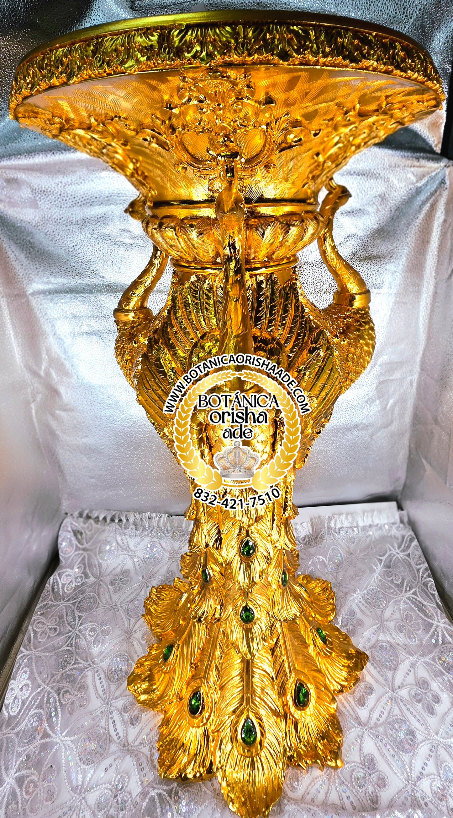 PEDESTAL DE PAVO REAL DE OSHUN