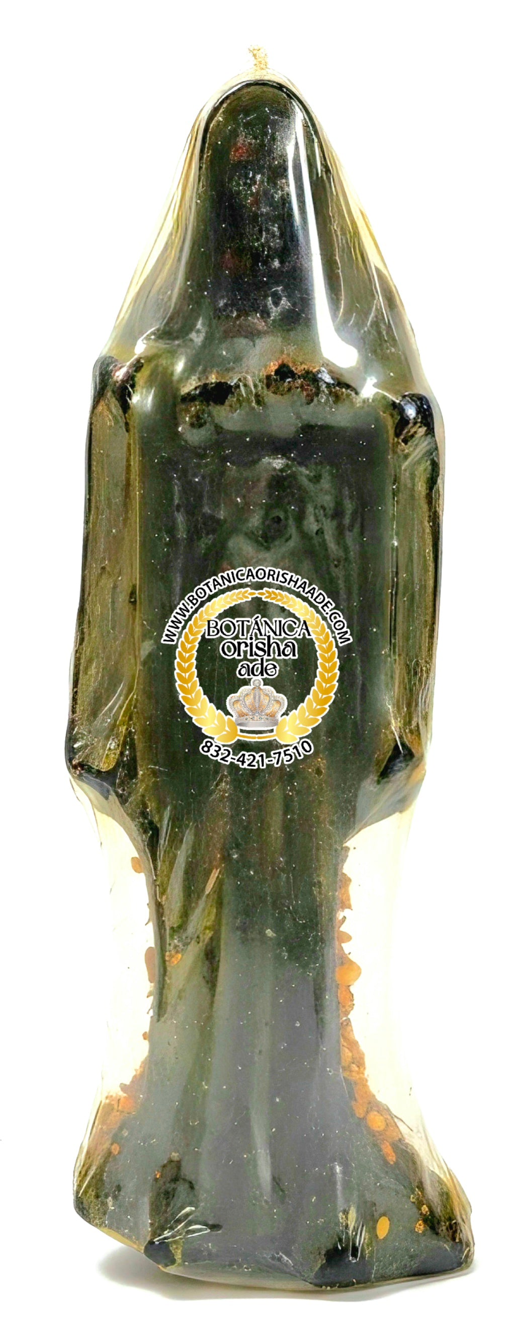 VELA ESTATUA DE LA SANTA MUERTE NEGRA