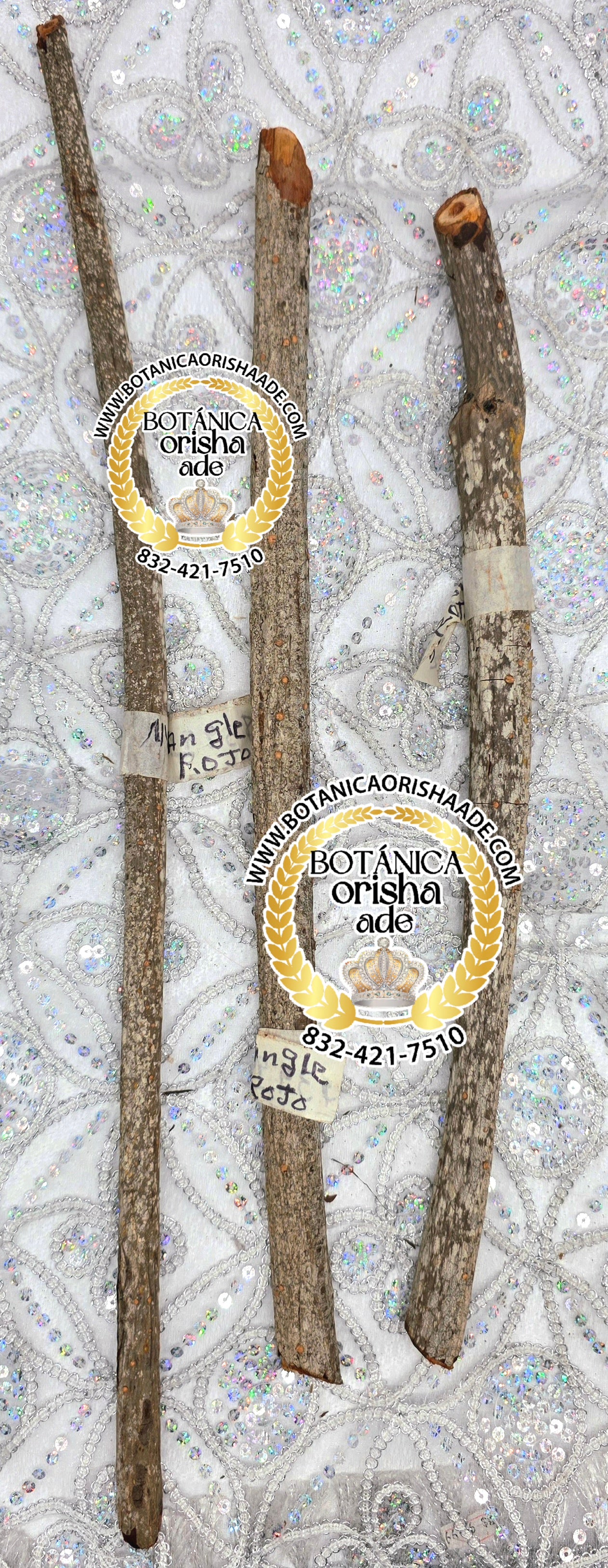 PALO MANGLE ROJO -  15 Y 20 PULGADAS DE LARGO