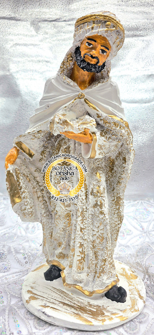 ESTATUA DE ARABE BLANCO 14"