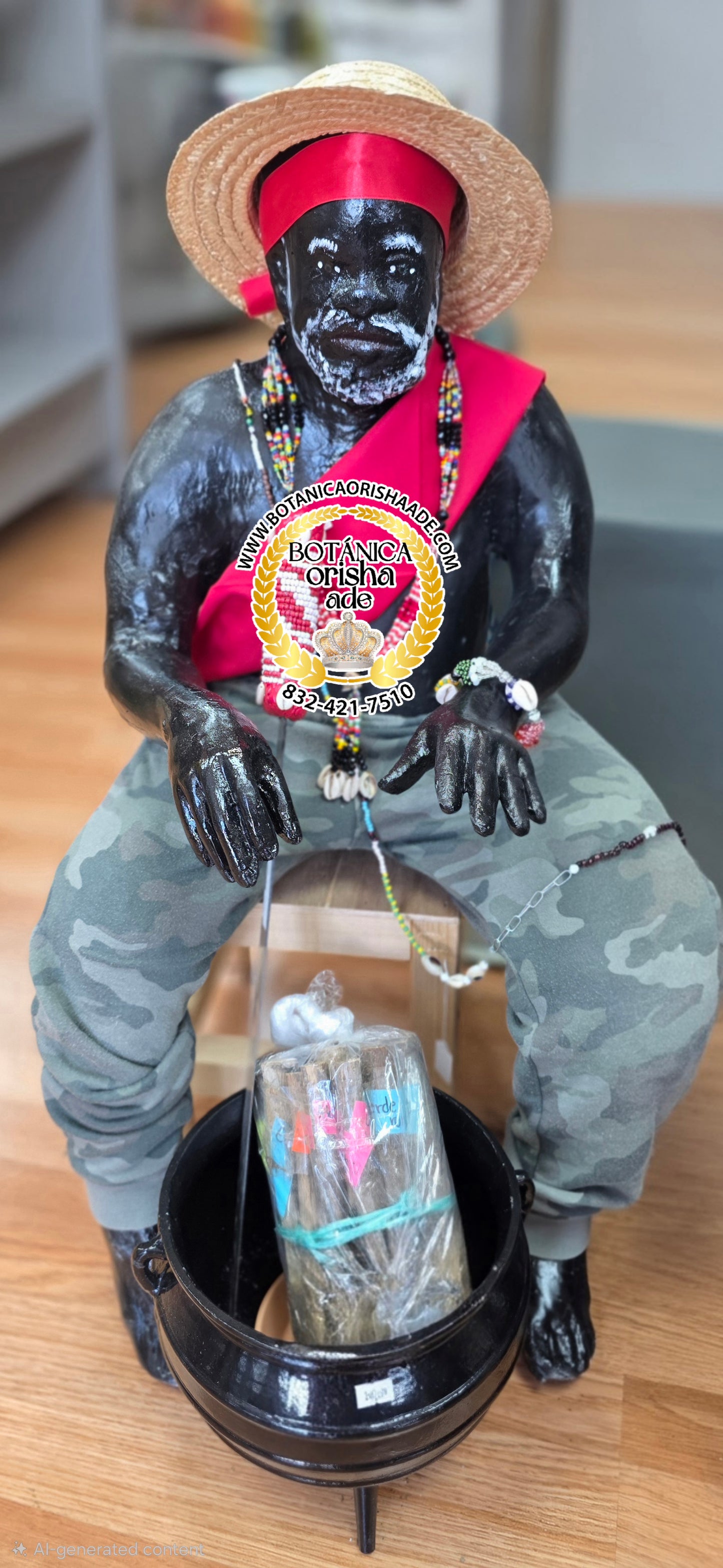 CONGO DE YESO DE 2 PIE (SOLO EL CONGO)