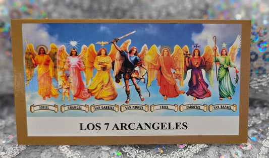 POSTAL CON ORACIÓN DE 7 ARCANGELES