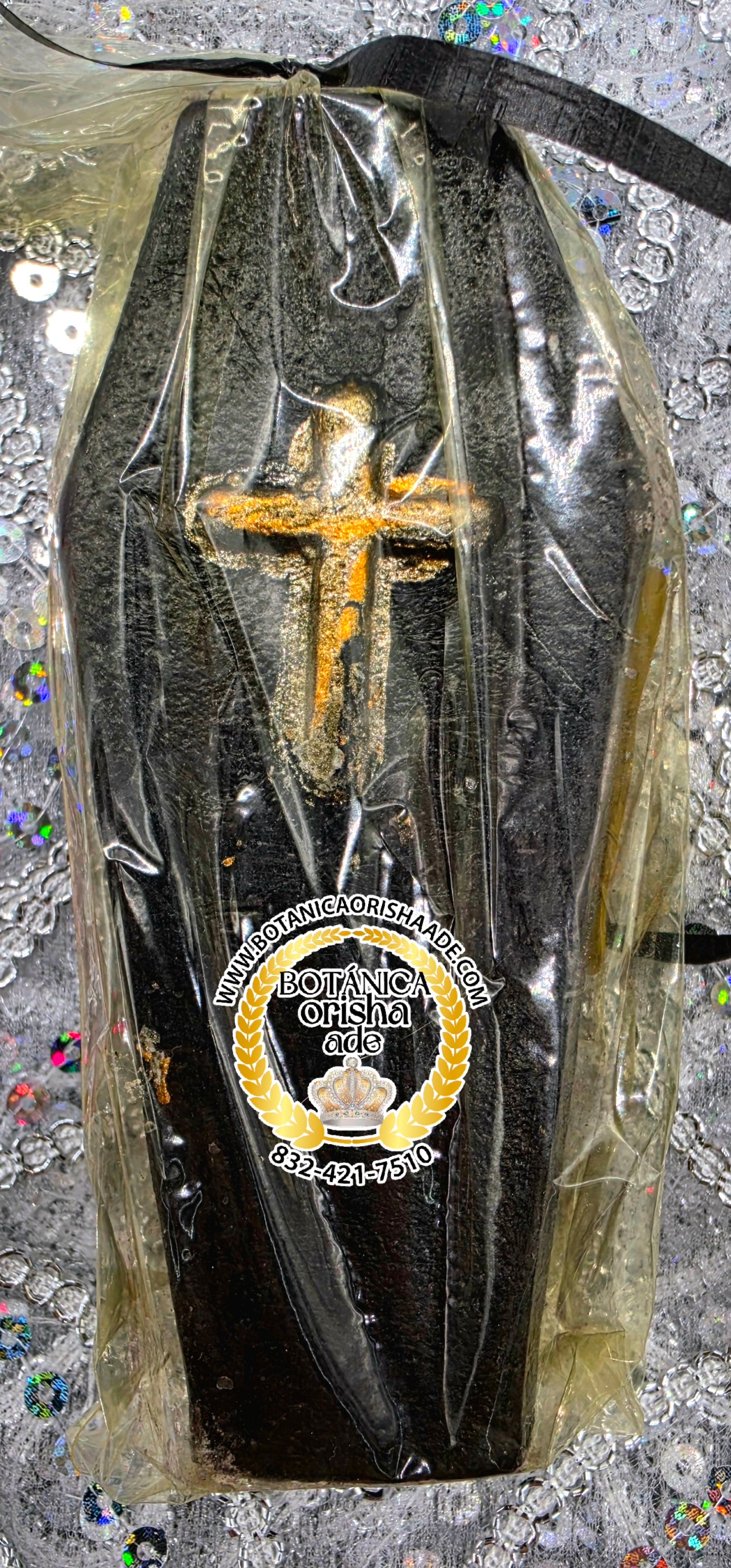 Vela Tumba De Muerto Negra