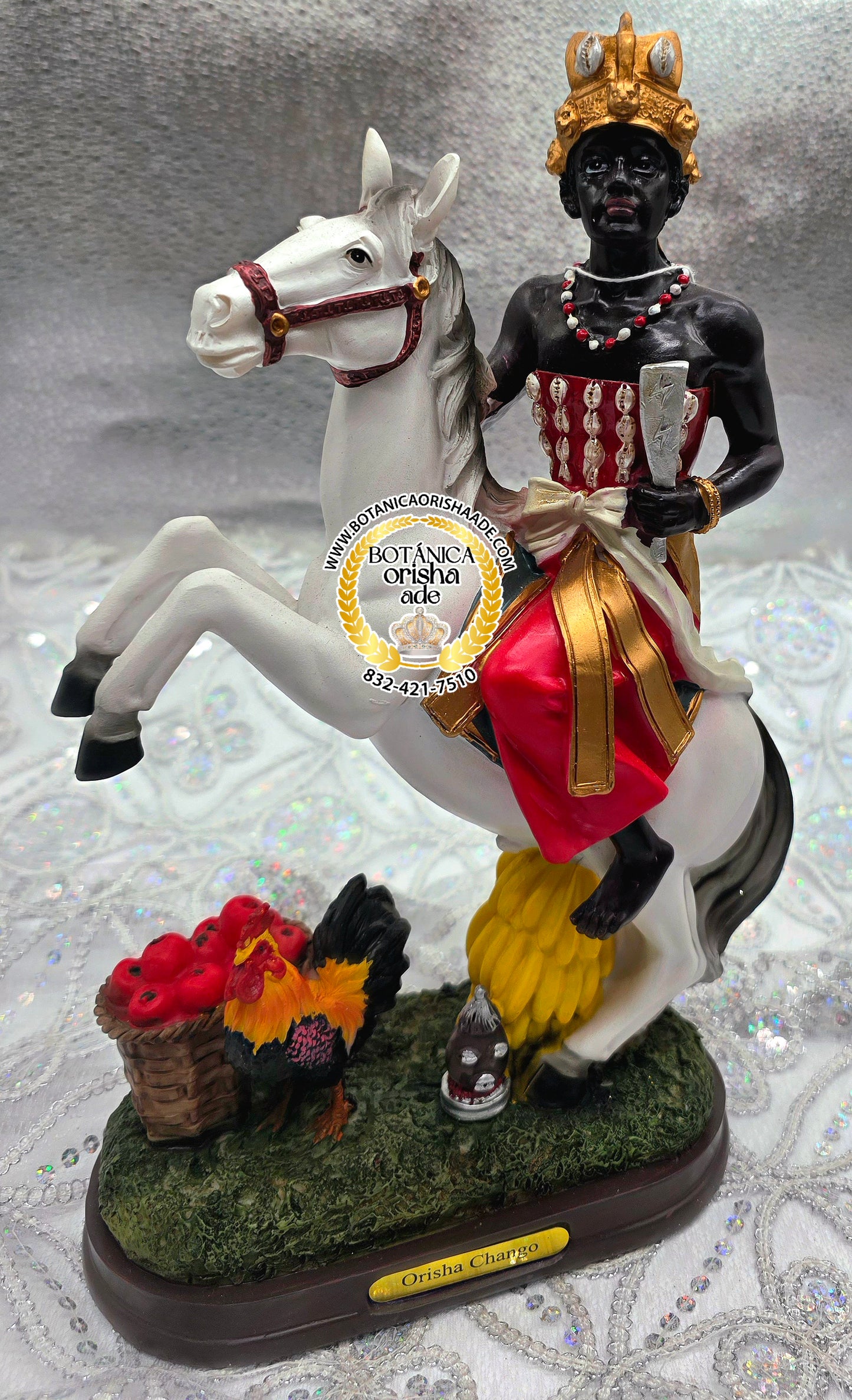 ESTATUA DE CHANGO A CABALLO 12"
