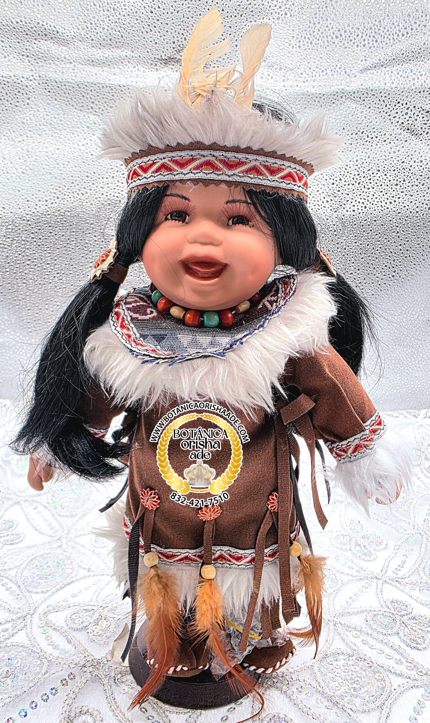 ESTATUA DE MUÑECA INDIA 13"