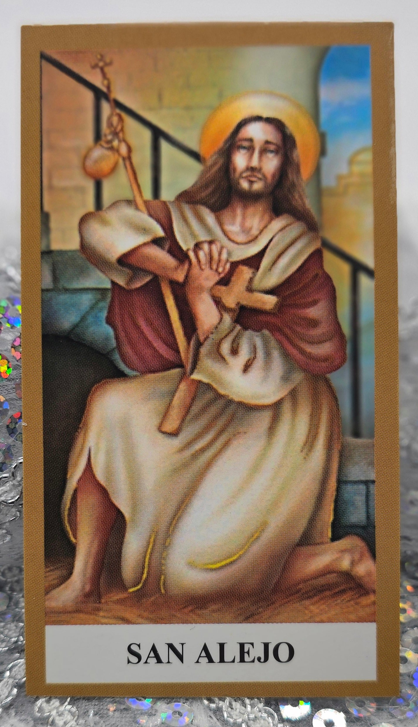 POSTAL CON ORACIÓN DE SAN ALEJO