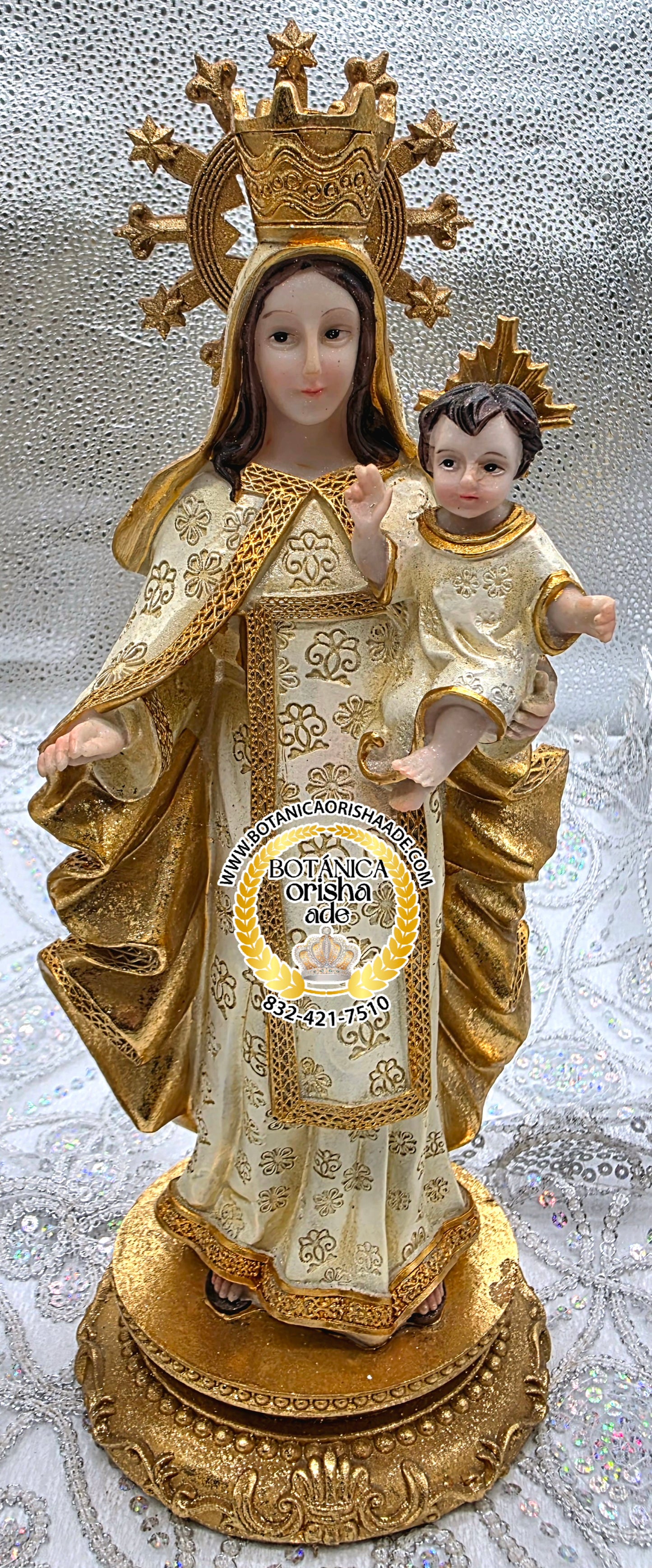ESTATUA VIRGEN DE LAS MERCEDES 13"