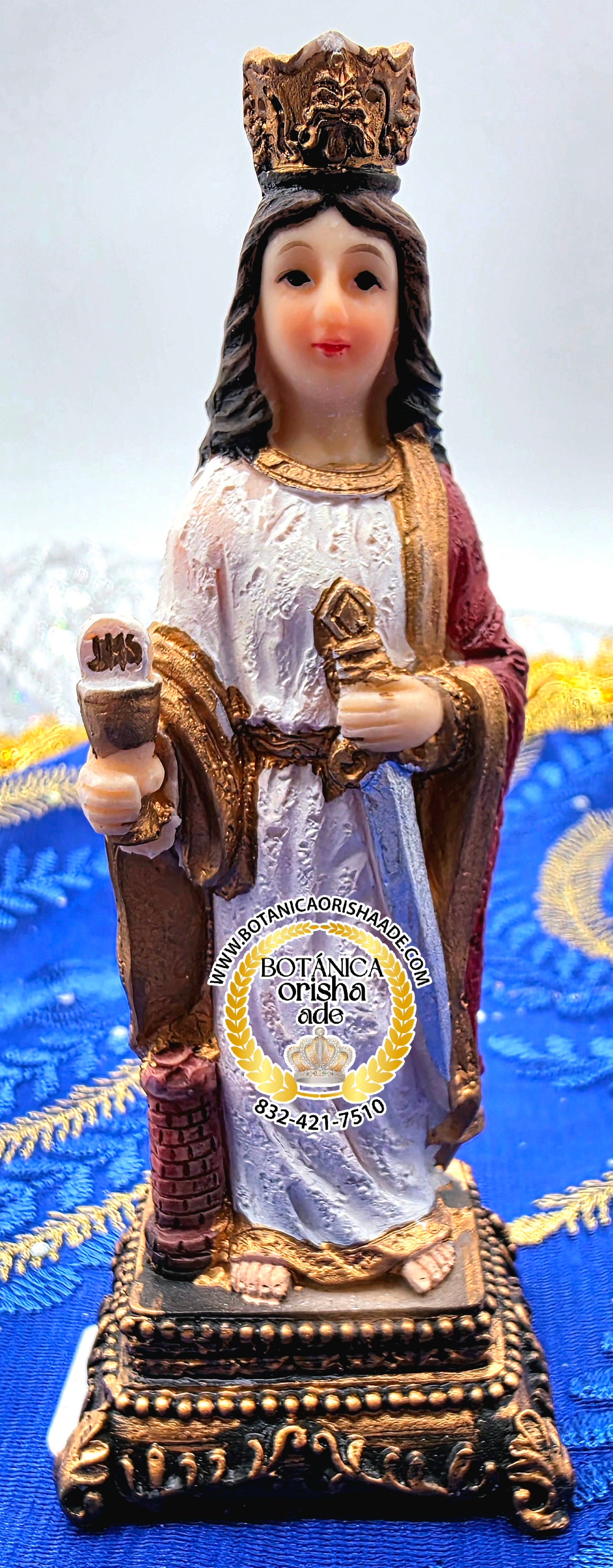 ESTATUA DE SANTA BARBARA 5"